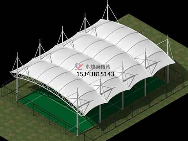 阜陽籃球場膜結(jié)構(gòu)罩棚【設計施工】