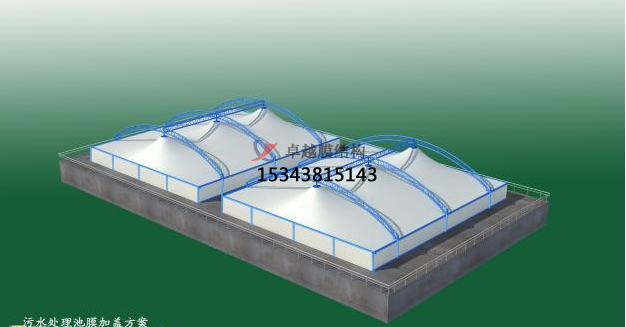 鶴壁污水池處理池張拉膜封閉